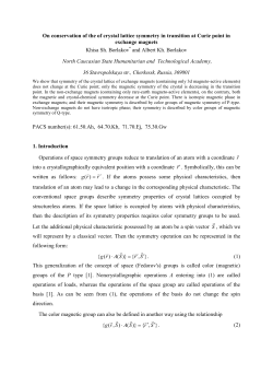 On conservation of the of crystal lattice symmetry