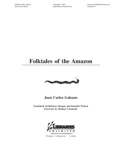 Folktales of the Amazon - Florida State University