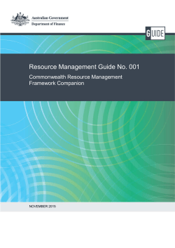 RMG-001 Commonwealth Resource Management Framework