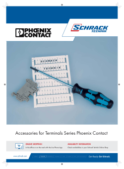 Accessories for Terminals Series Phoenix Contact