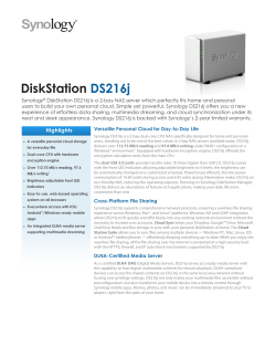DiskStation DS216j - Digitalcom Co., Ltd.