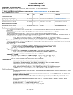 Routing Guide - Famous Supply