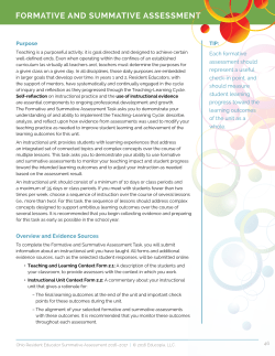 formative and summative assessment