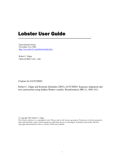 Lobster User Guide