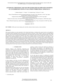 automatic thickness and volume estimation of