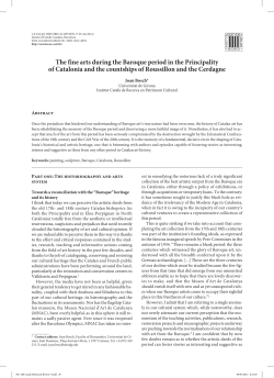 The fine arts during the Baroque period in the Principality of