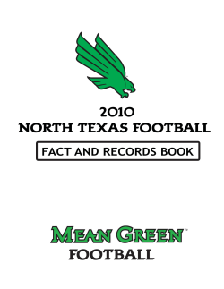 2010 NORTH TEXAS FOOTBALL