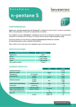 n-pentane S - Inventec, performance chemicals