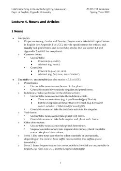 Lecture 1 - Studentportalen