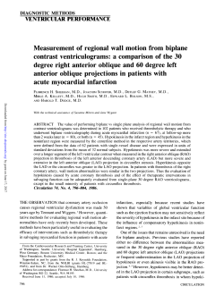contrast ventriculograms: a comparison of the 30 degree right