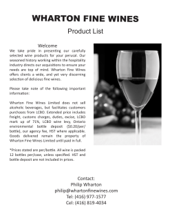 Now! - Wharton Fine Wines