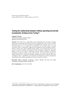 Testing the relationship between military spending and private