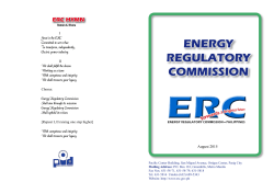 ERC Primer 2015 - Energy Regulatory Commission