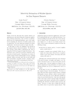 Selectivity Estimation of Window Queries for Line Segment Datasets