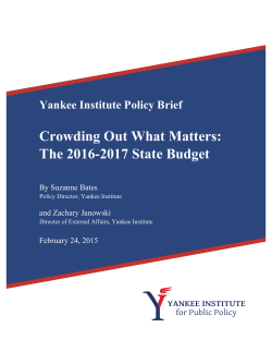 Crowding Out What Matters - Yankee Institute for Public Policy