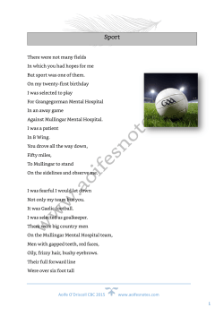 Durcan - Sport - Aoife`s Notes
