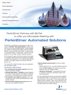 PerkinElmer BioTek Plate Washing