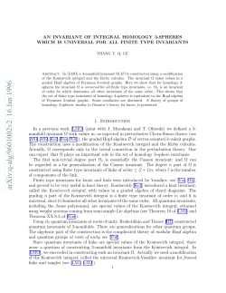 An Invariant of Integral Homology 3-Spheres Which Is Universal For