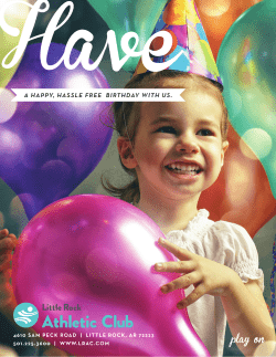 play on - Little Rock Athletic Club