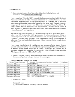 PRT Report &ndash; NSU Section - Business
