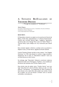 a tentative re-evaluation of theodore dreiser