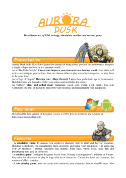 The ultimate mix of RPG, strategy, simulation, sandbox