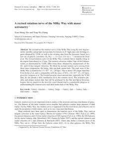 A revised rotation curve of the Milky Way with maser astrometry &lowast;