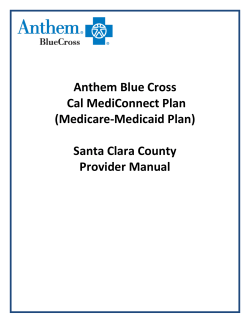 Cal MediConnect MMP Provider Manual