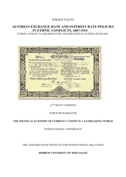 austrian exchange rate and interest rate policies in ethnic