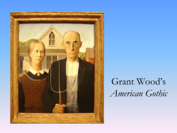 Grant Wood`s American Gothic - White Eagle Elementary School