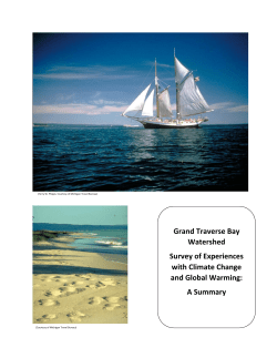 Grand Traverse Bay Watershed Survey of Experiences with Climate