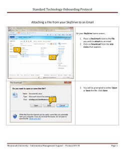 Attaching a File from your SkyDrive to an Email