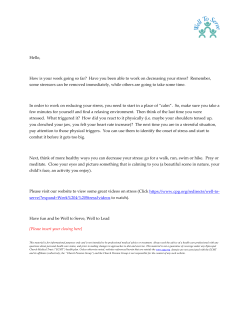 Hello, How is your week going so far? Have you been able to work