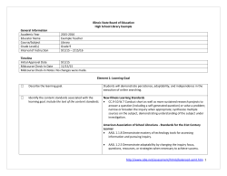 High School Library - Illinois State Board of Education