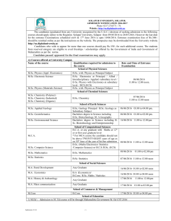 Candidate passed/ appeared for the final examination may apply.