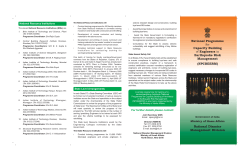 Flyer - National Disaster Management in India