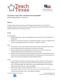 Lesson Plan - Texas Archive of the Moving Image