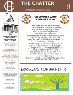 march 2016 - CITG Community House