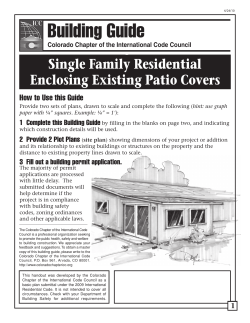 Single Family Residential Enclosing Existing Patio Covers