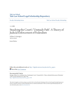 A Theory of Judicial Enforcement of Federalism