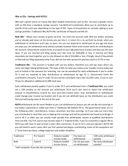 IRAs vs CDs &ndash; Savings with HCFCU IRAs earn a great return on