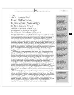 Software&mdash;Information Technology: Its New Meaning for