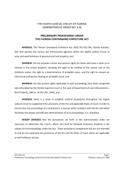 3.05 (v1) Preliminary Proceedings Under the