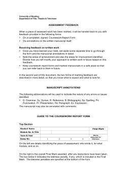 Assessment Feedback Guidance notes (PDF - 130KB)