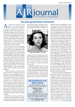Jun - The Association of Jewish Refugees