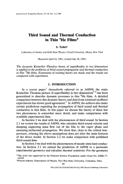 Third sound and thermal conduction in thin Superscript>4