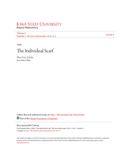 The Individual Scarf - Iowa State University Digital Repository