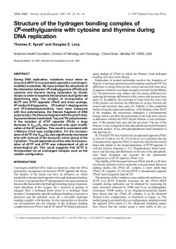 Structure of the hydrogen bonding complex of O6
