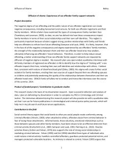 Diffusion of Shame Bailey 1 Diffusion of shame