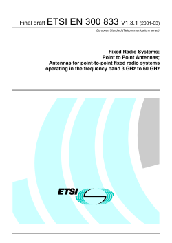 EN 300 833 - V1.3.1 - Fixed Radio Systems